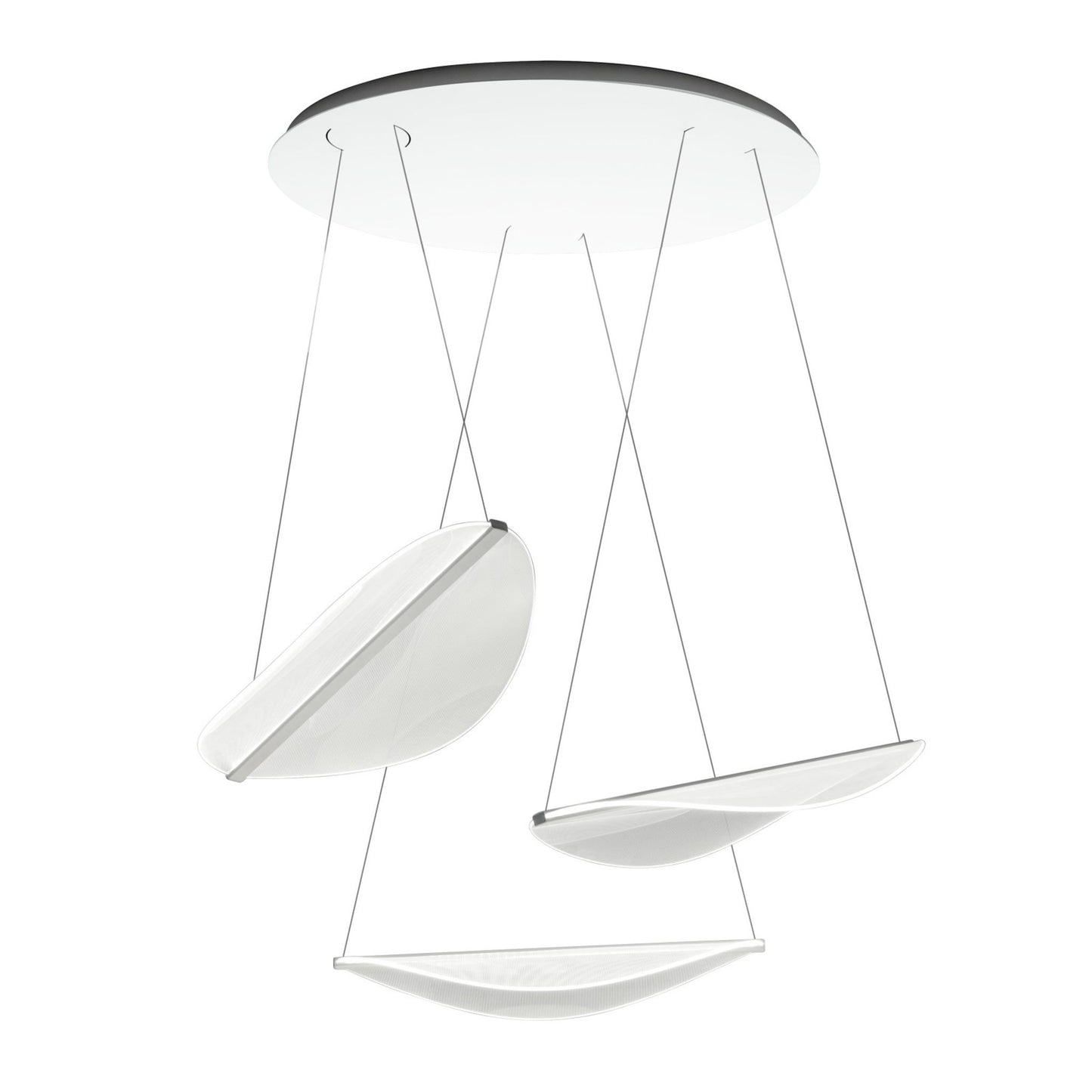 Diphy 3 Source LED Pendant in White