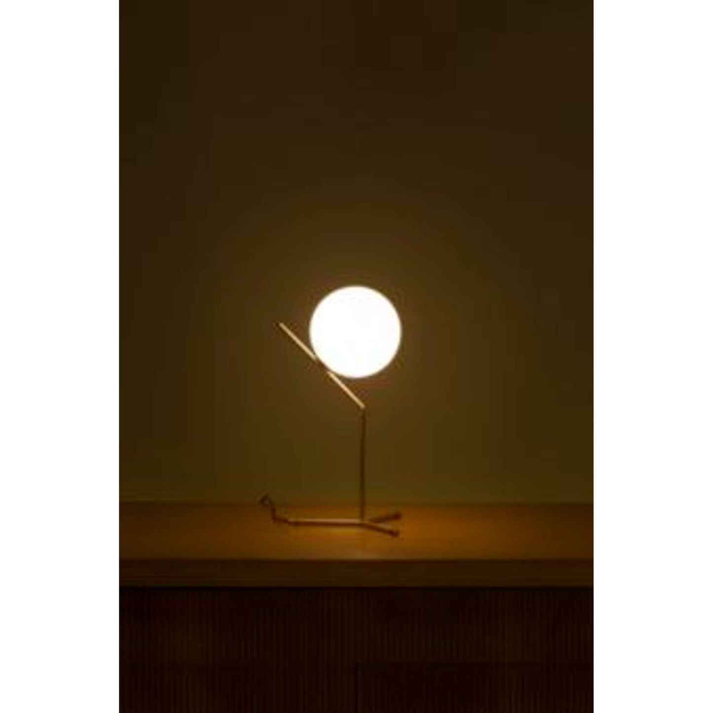 IC T1 High LED Table Lamp with Blown Glass Opal Diffuser