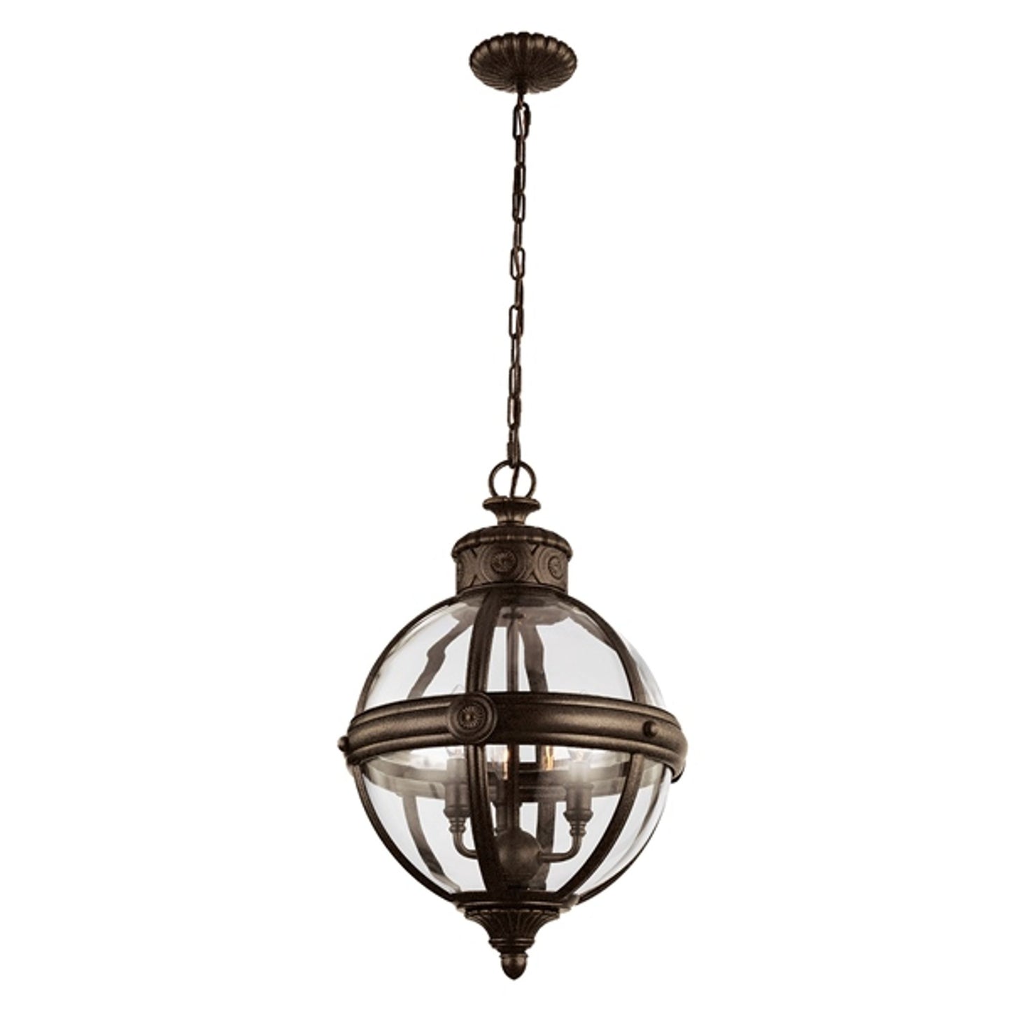 Adams 3-Light Clear Glass Pendant