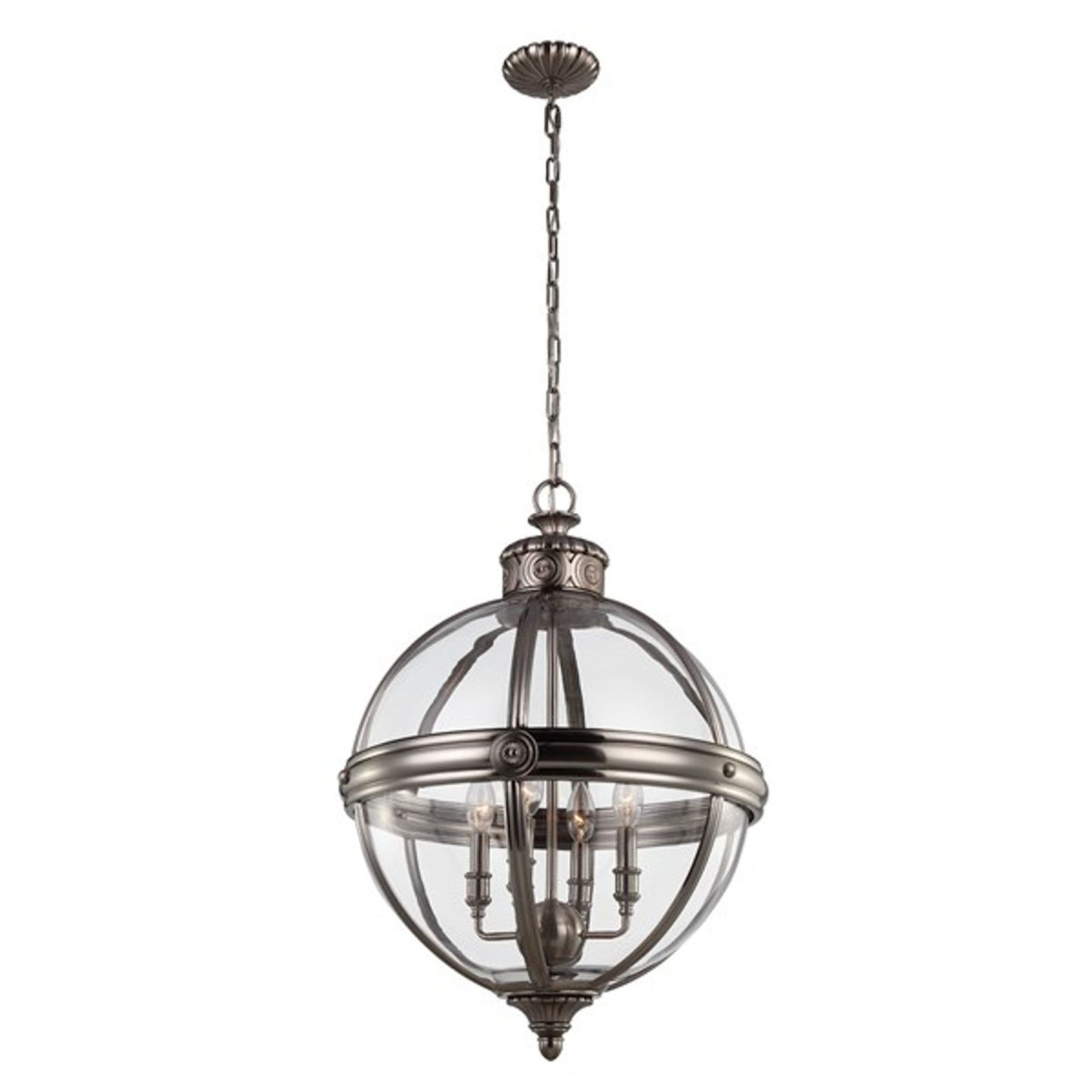 Adams 4-Light Clear Glass Pendant