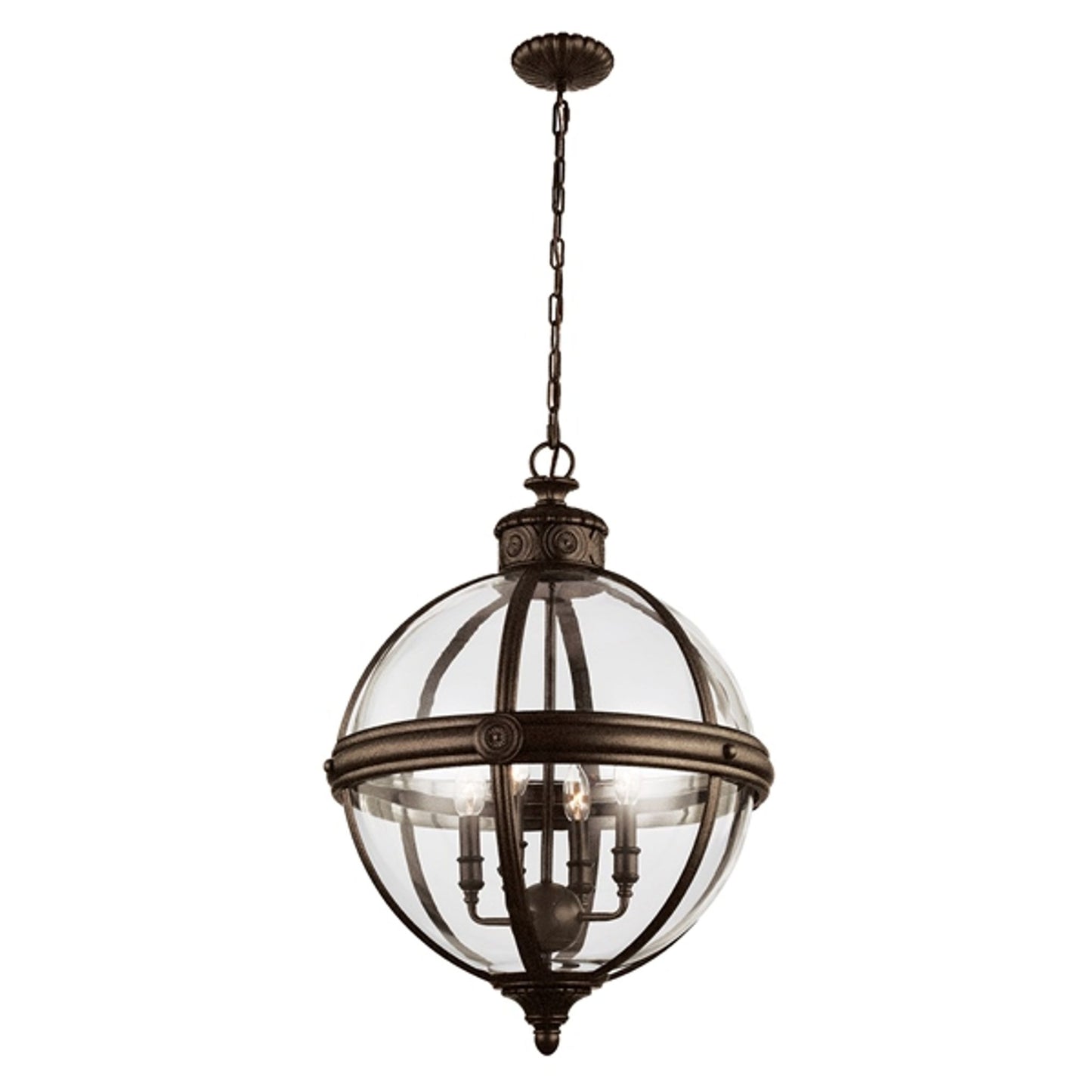 Adams 4-Light Clear Glass Pendant