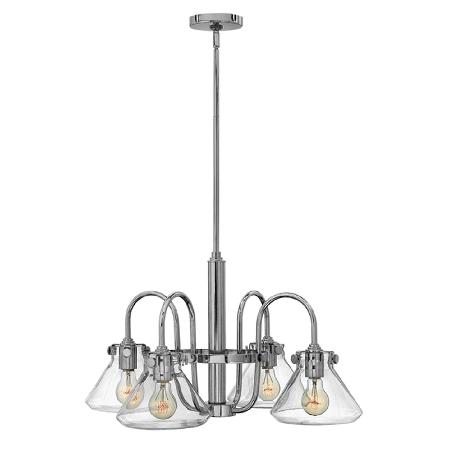 Congress Four-Light Clear Glass Chandelier