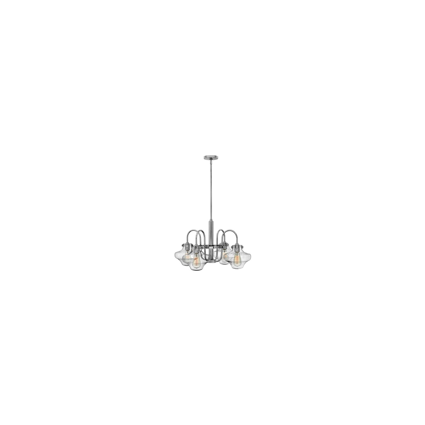 Congress Four-Light Clear Glass Chandelier