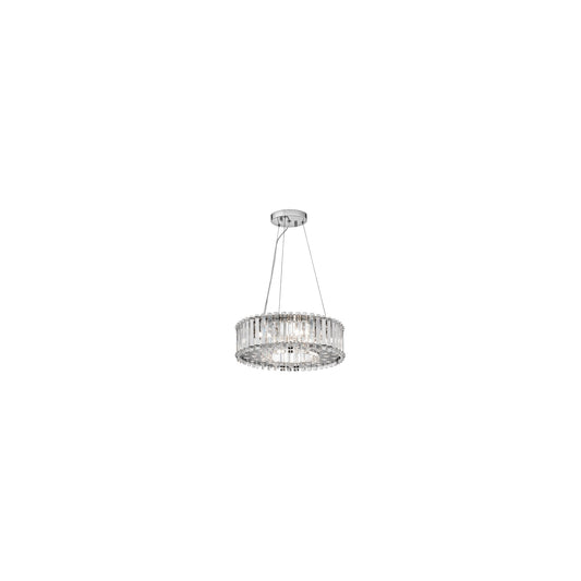 Crystal Skye 6 Light LED Pendant Polished Chrome