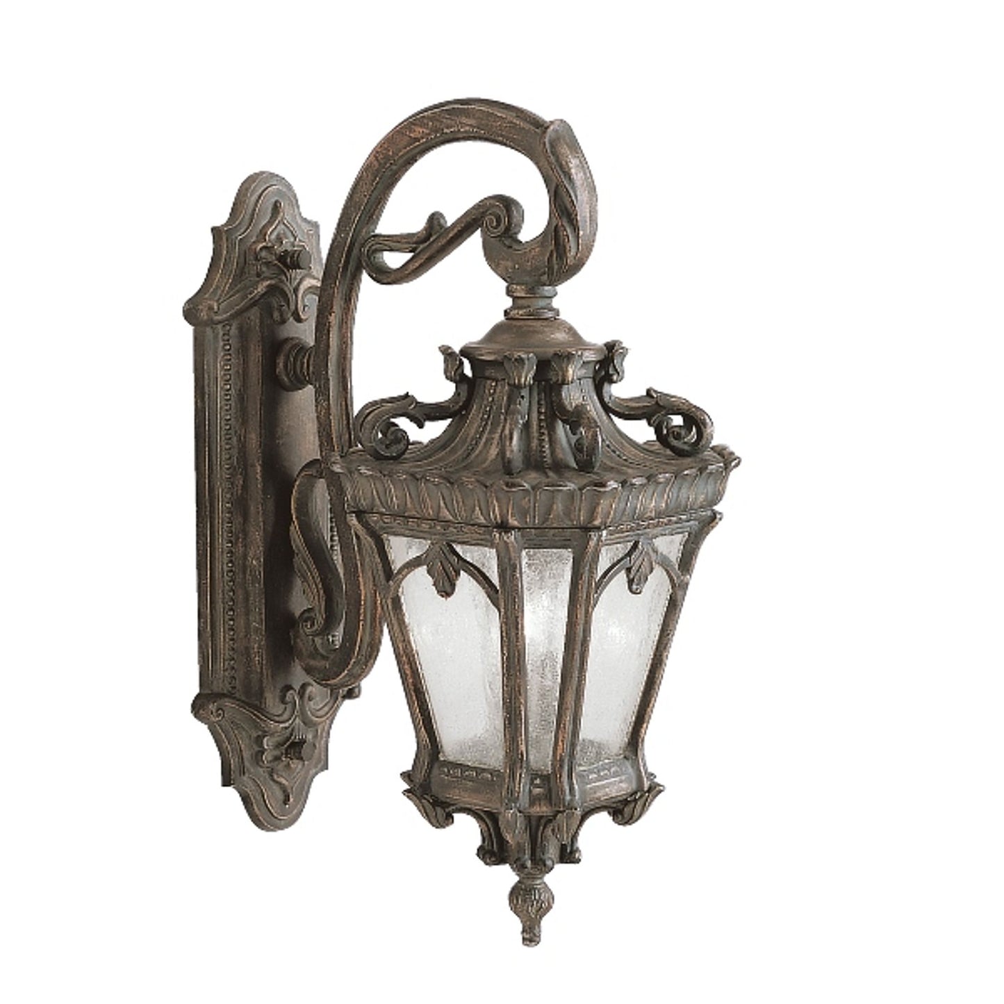 Tournai Clear Glass Wall Lantern with Cast Aluminium