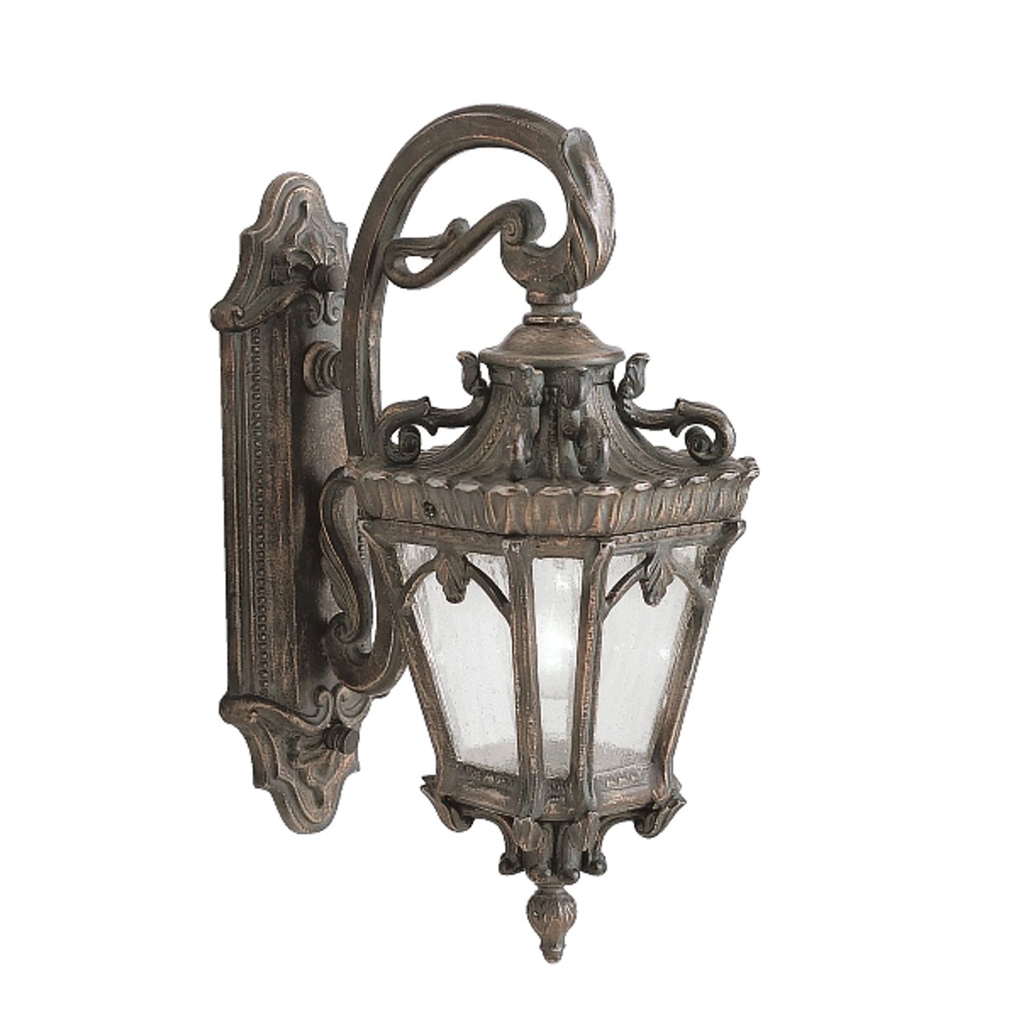 Tournai Clear Glass Wall Lantern with Cast Aluminium