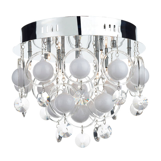 Cloud 9-Light Flush Mount Crystal