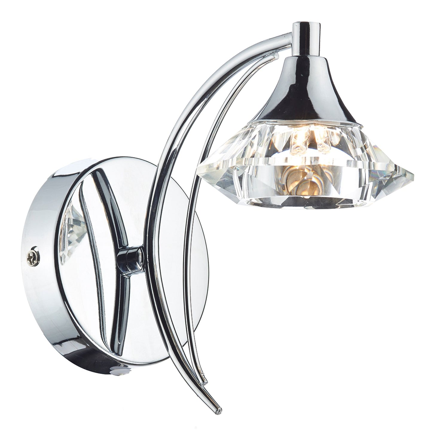 Luther Single Crystal Glass Wall Bracket