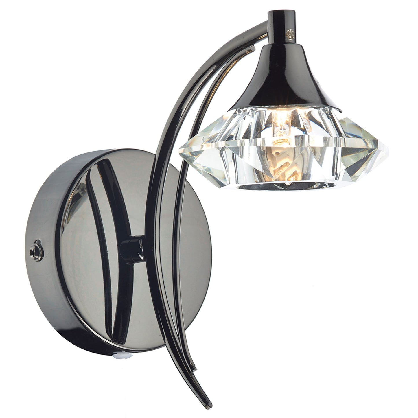 Luther Single Crystal Glass Wall Bracket