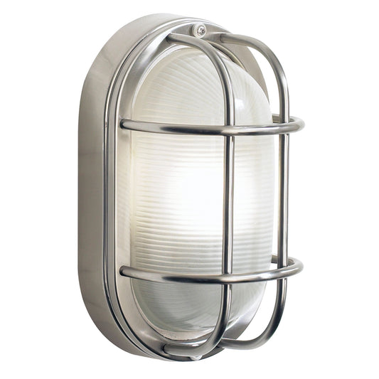 Salcombe Small Outdoor Bulkhead Oval Wall Light