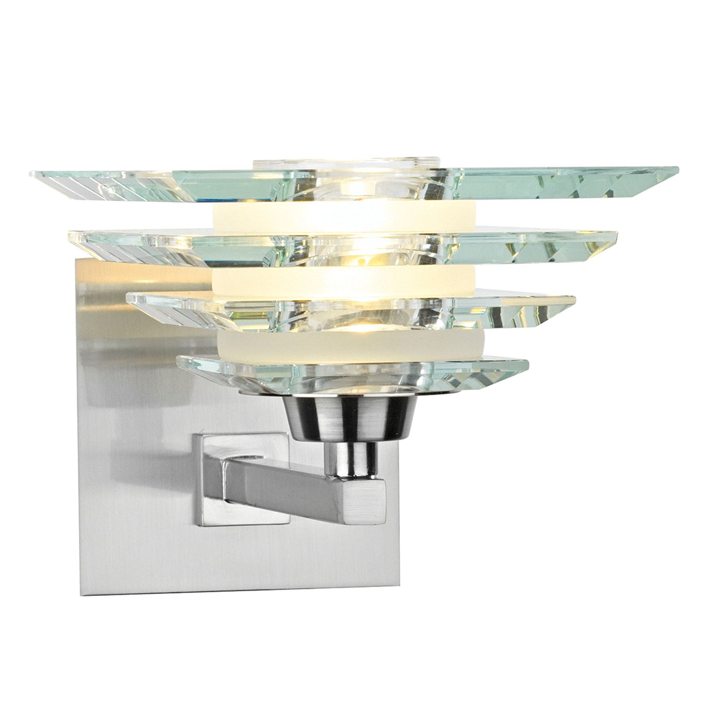 Stirling Single Layered Wall Bracket with Polished Chrome