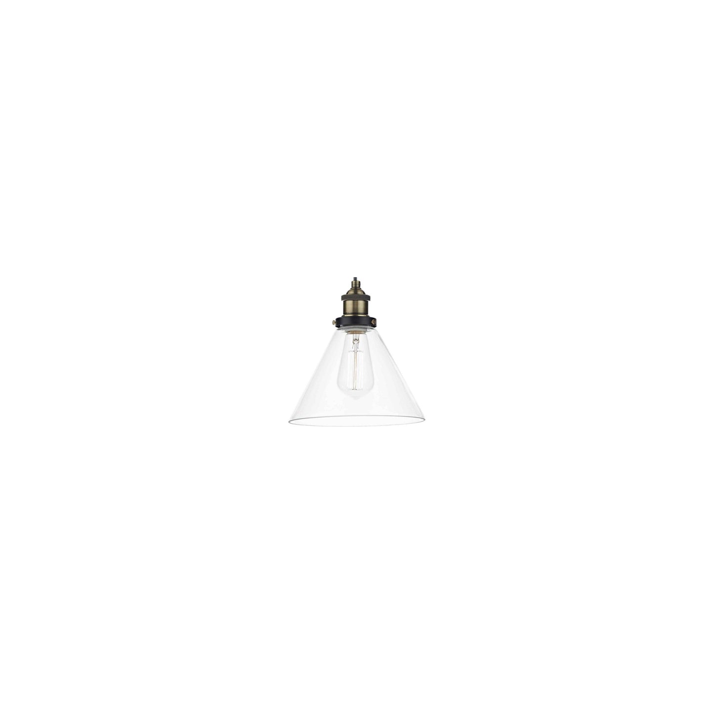 Ray One-Light Antique Brass Pendant