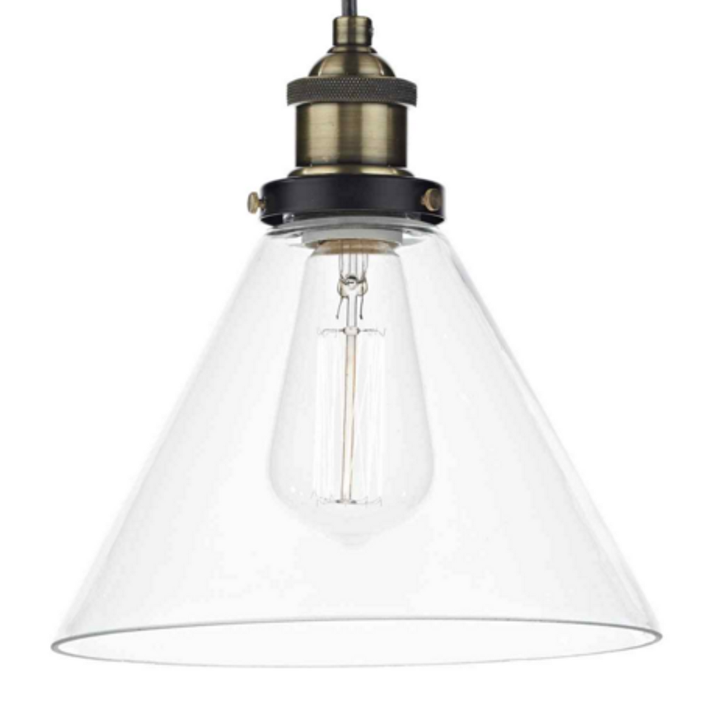 Ray One-Light Antique Brass Pendant