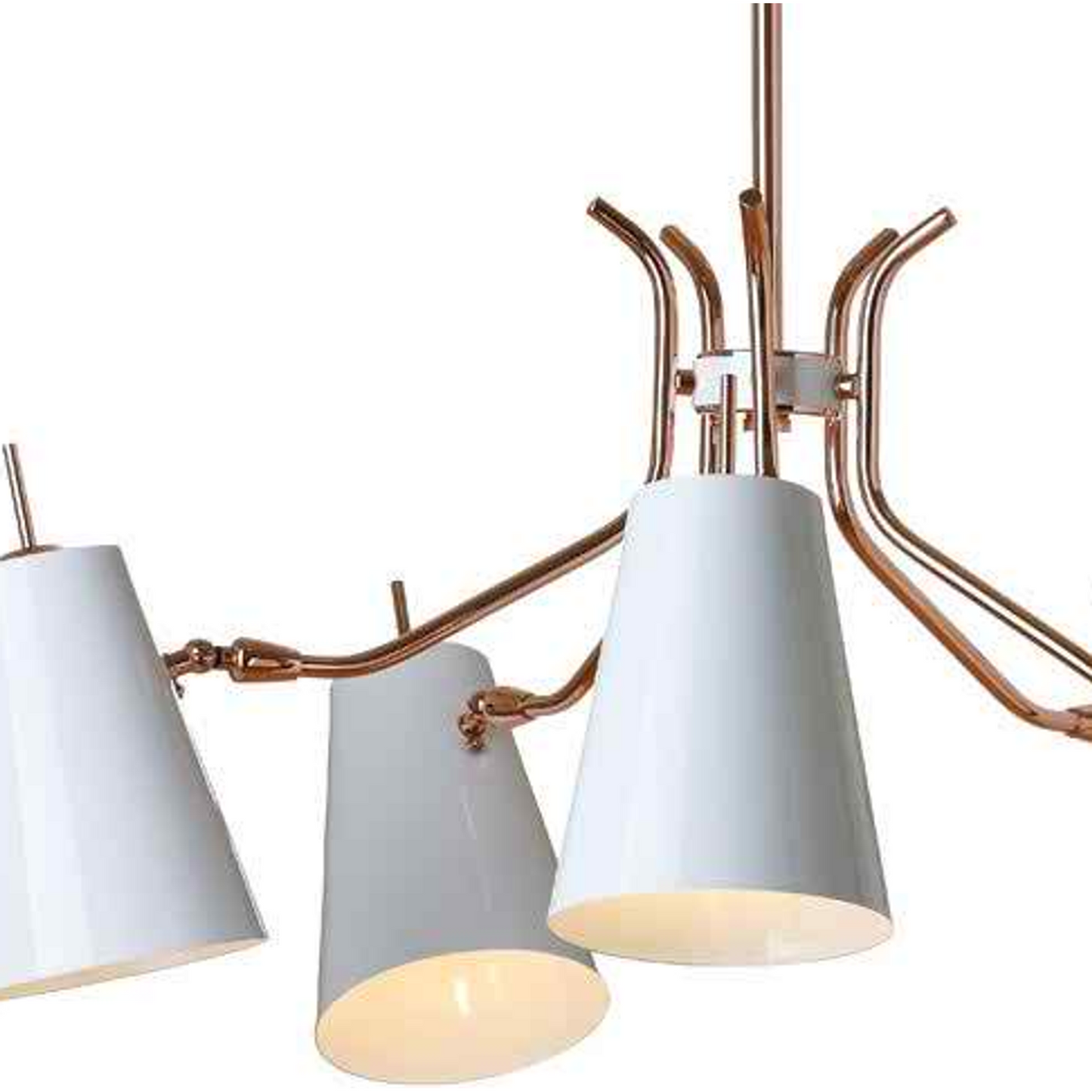 Ray Five-Light Copper Chandelier