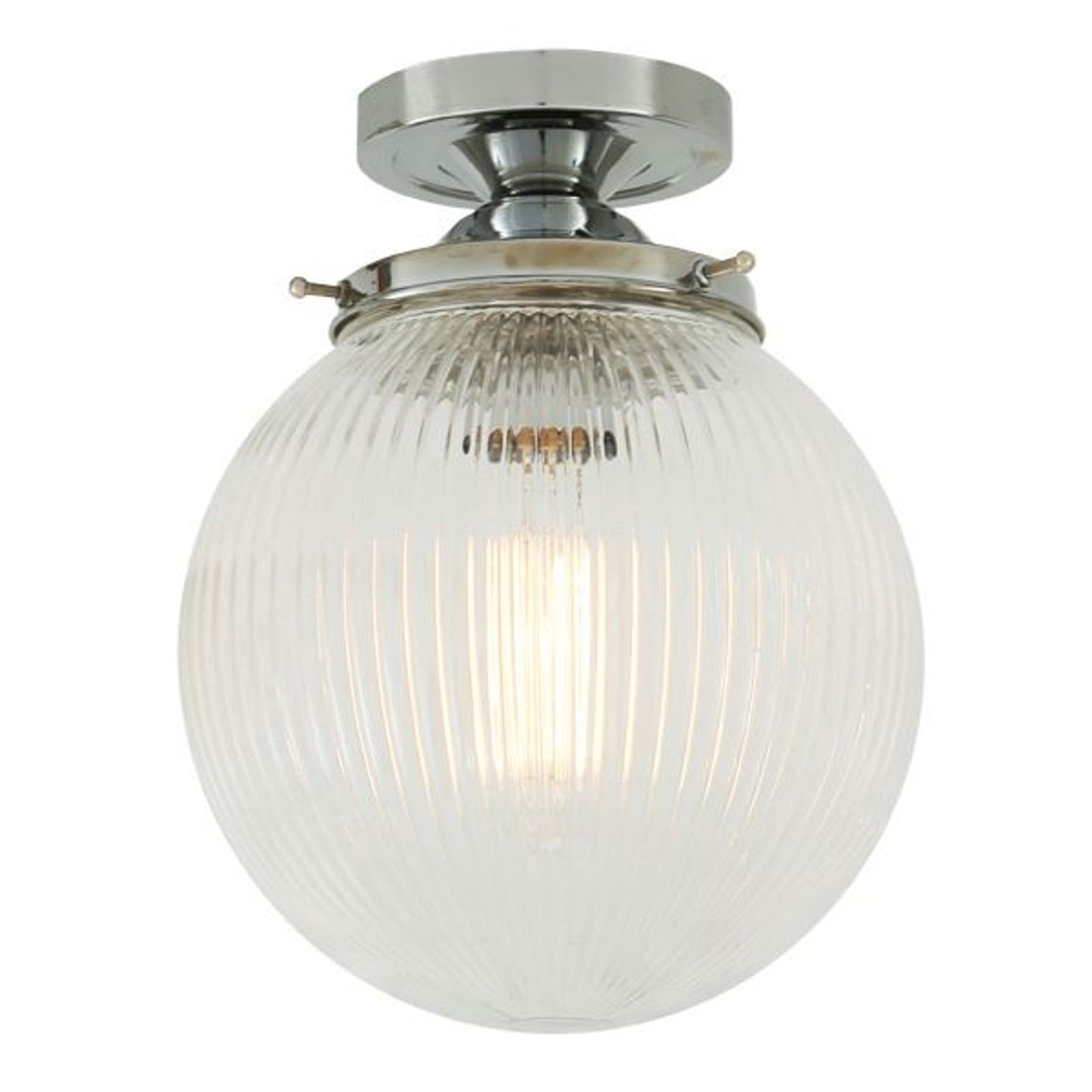 Stanley 20cm Holophane Globe Ceiling Fitting with