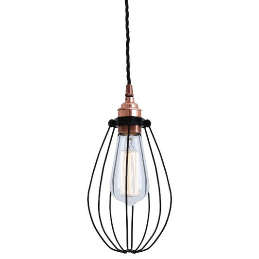 Abuja Industrial Pendant Copper with Vintage-Style Design