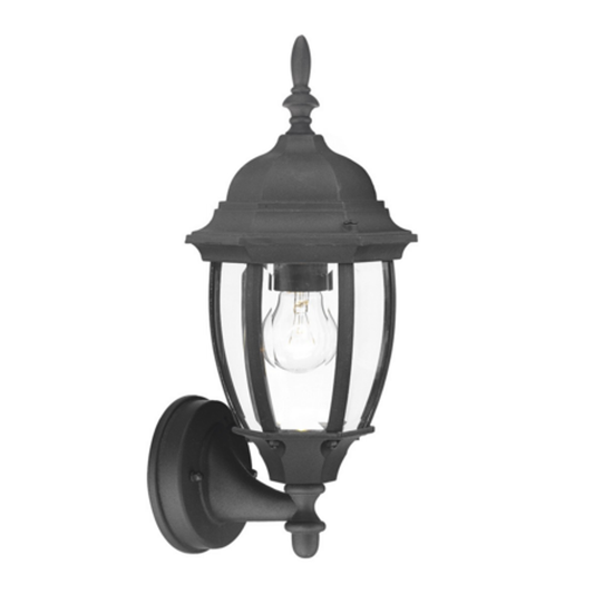 Hambro Up Wall Lantern With Bevelled Glass, IP43