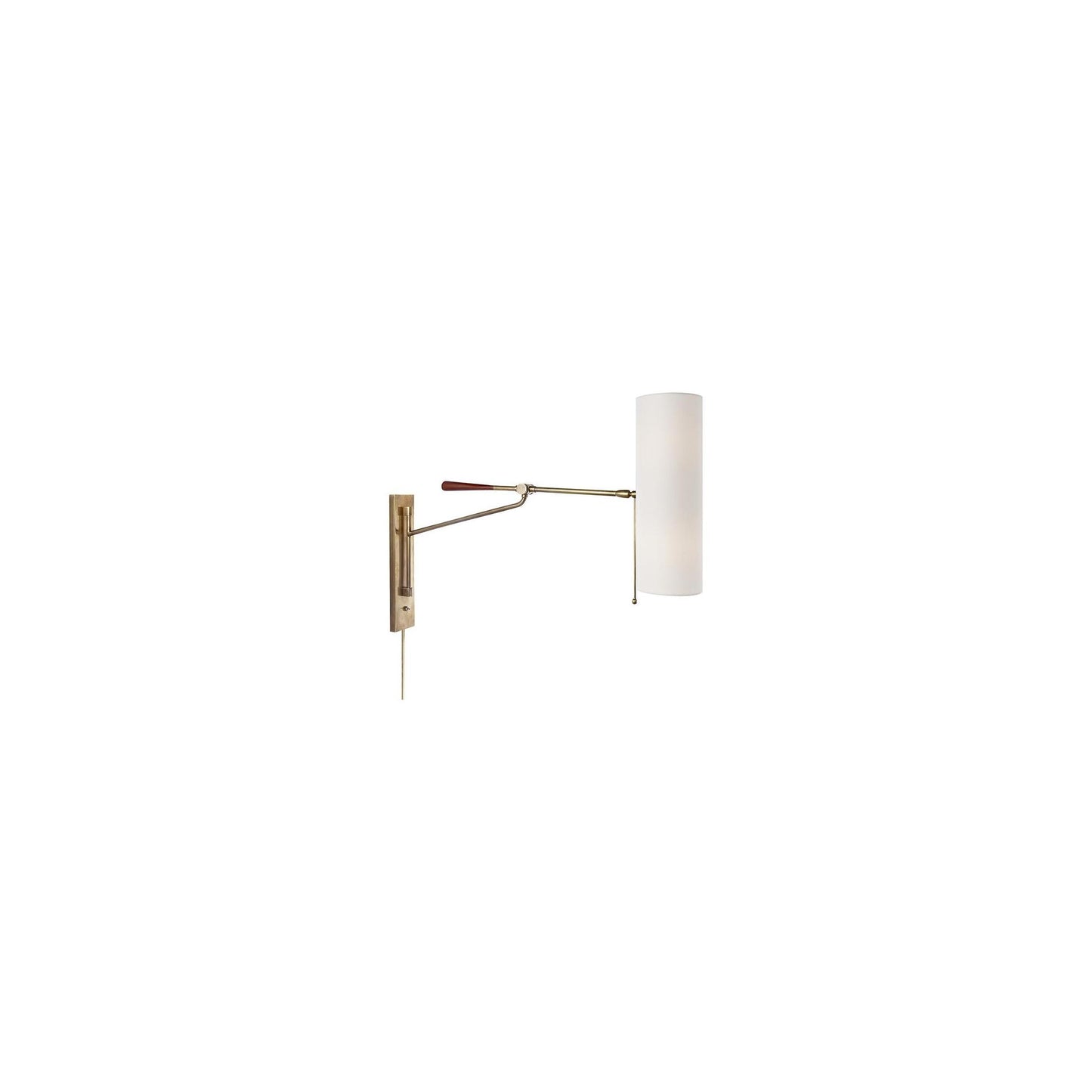 Frankfort Articulating Wall Light with Linen Shade