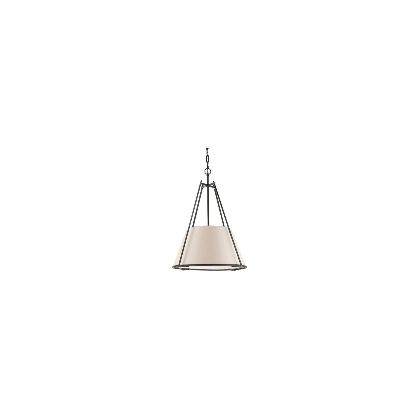 Aspen Large Conical Hanging Shade in Black Rust