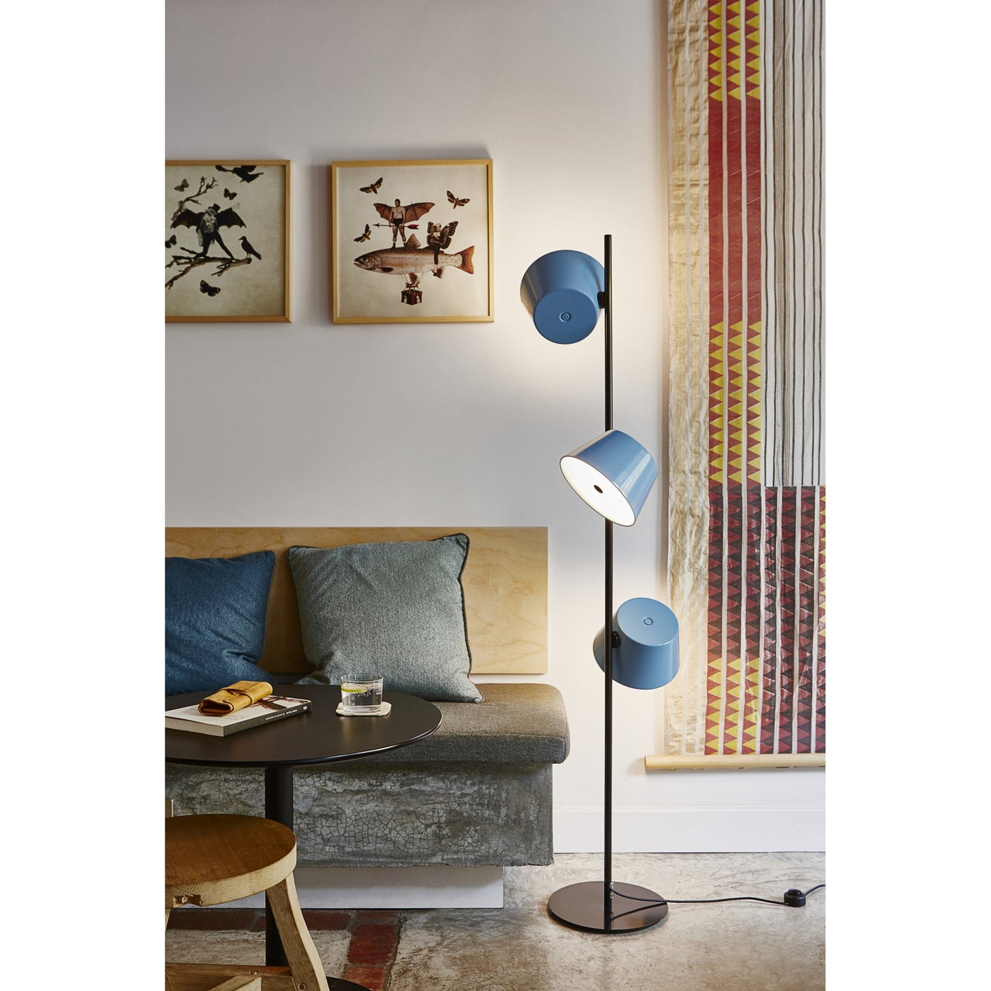 Tam Tam P 3 Floor Lamp in Black