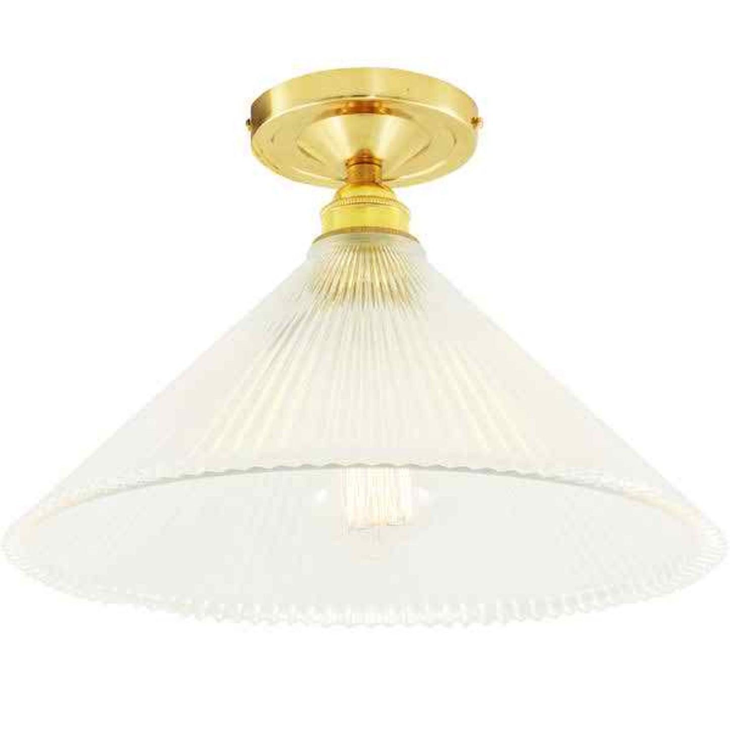 Hanoi Vintage Holophane Flush Ceiling Fitting