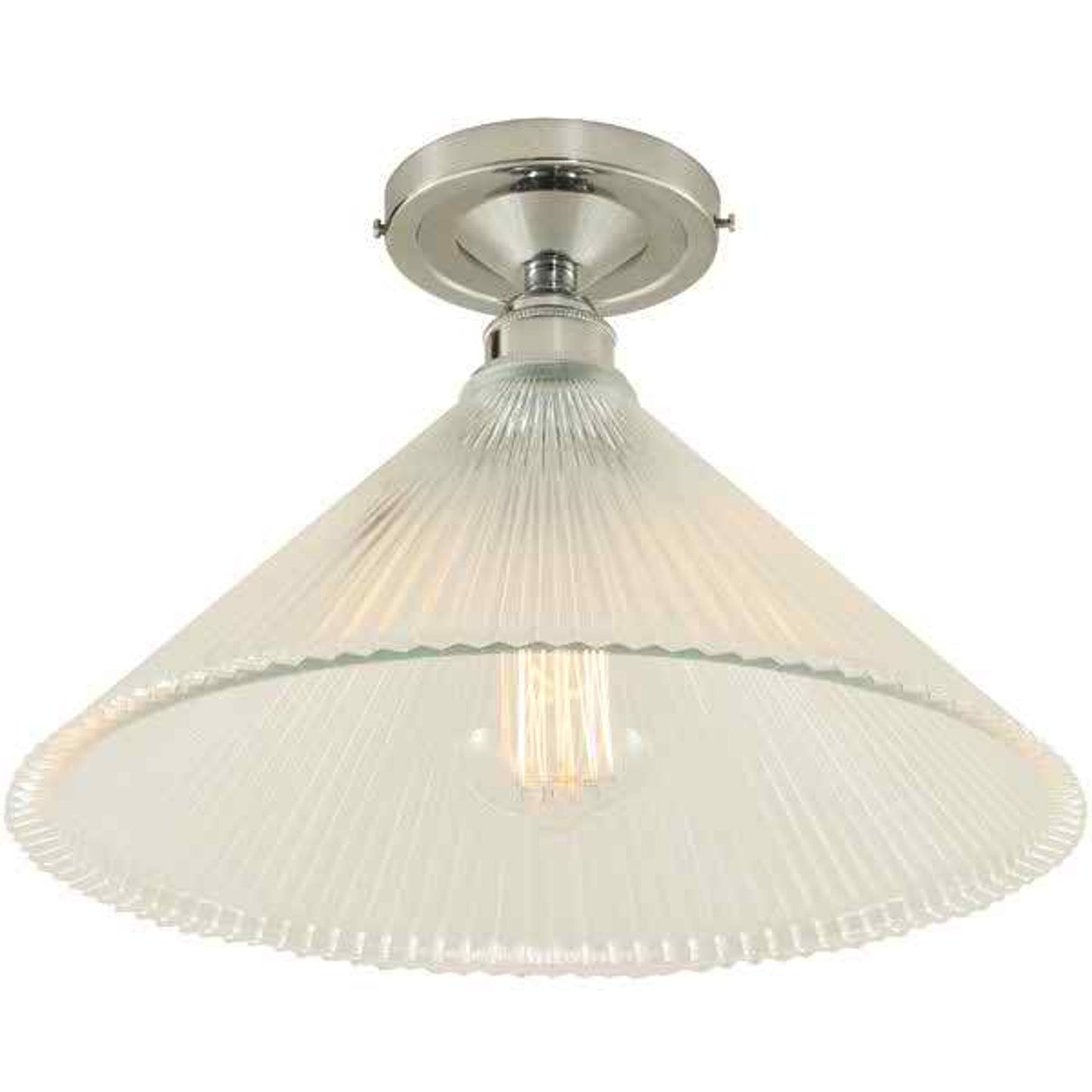 Hanoi Vintage Holophane Flush Ceiling Fitting