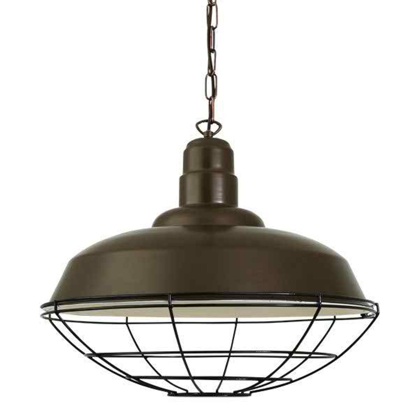 Cobal Industrial Pendant with Powder Coated Cage