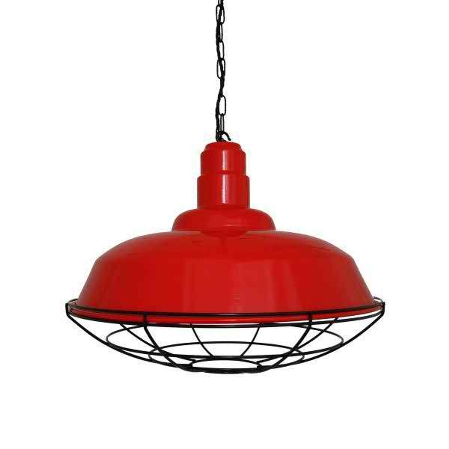 Cobal Industrial Pendant with Powder Coated Cage