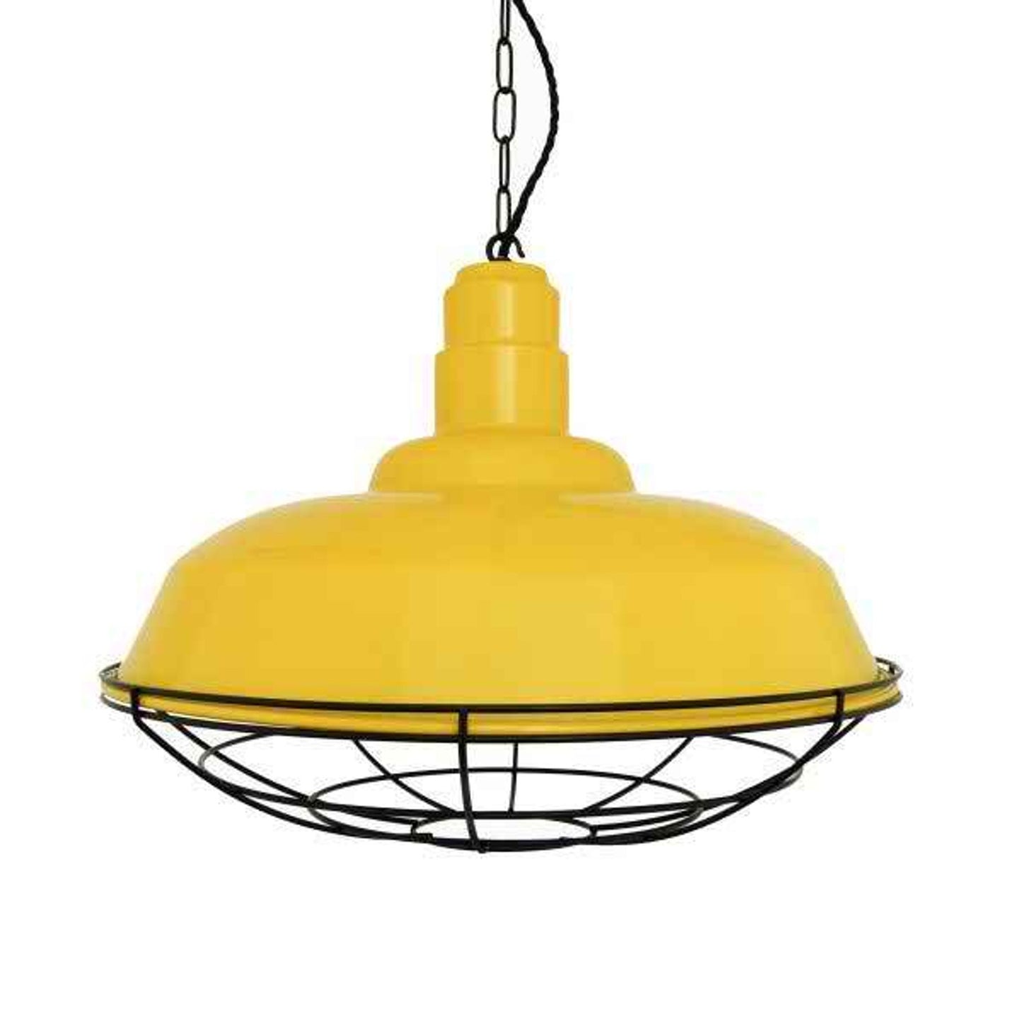 Cobal Industrial Pendant with Powder Coated Cage