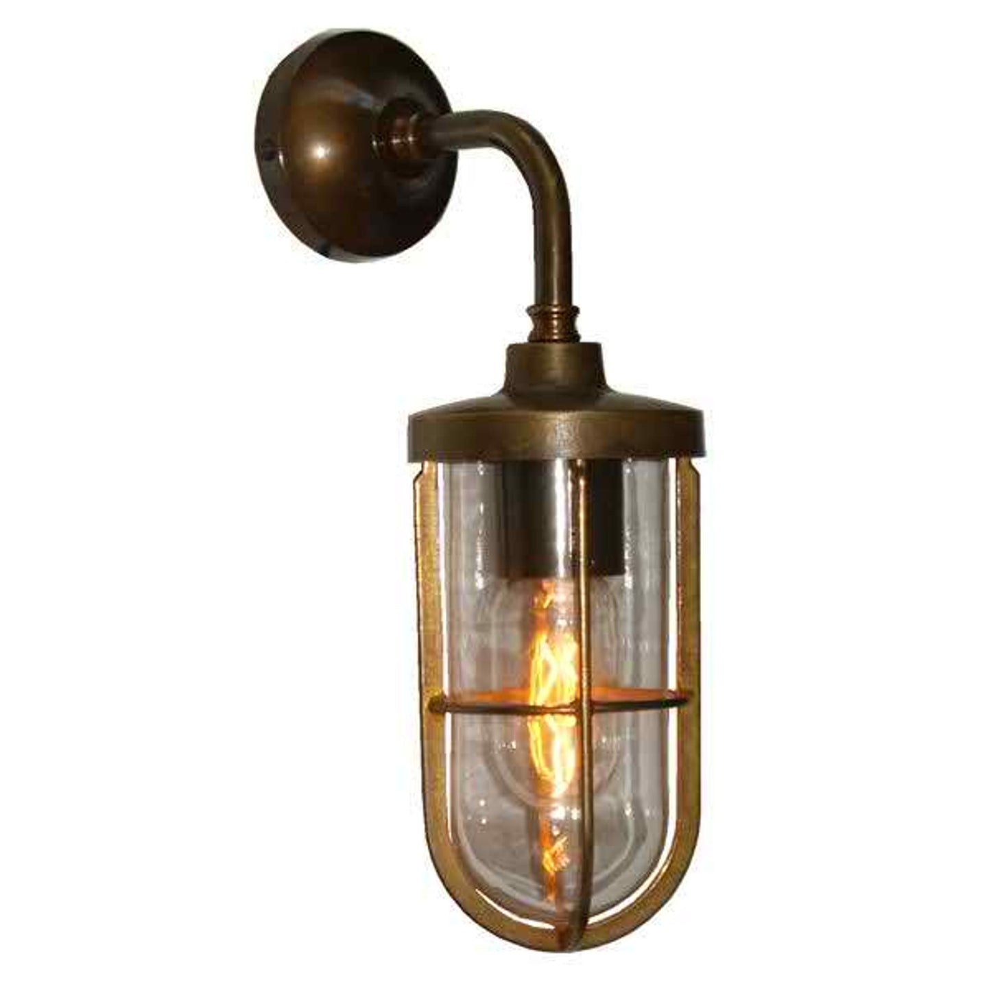 Carac Industrial Well Glass Wall Light IP65