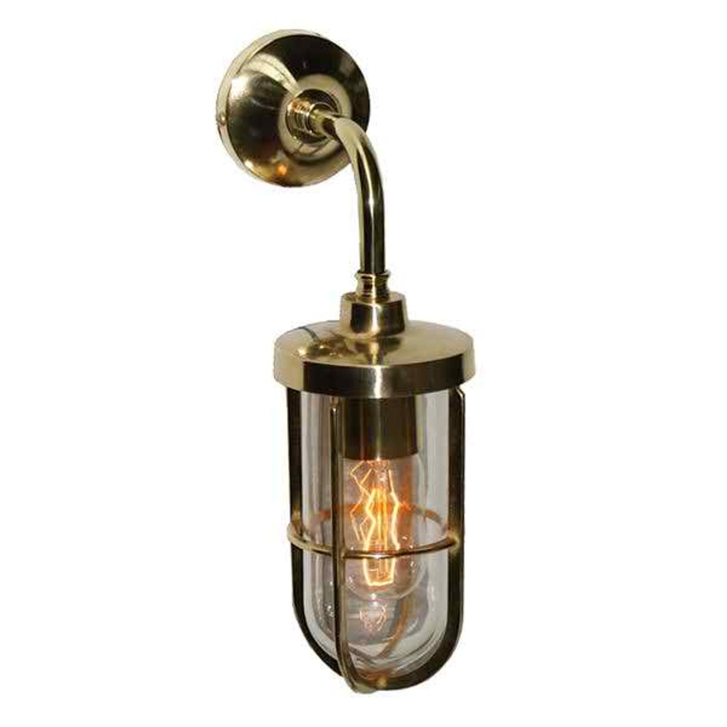 Carac Industrial Well Glass Wall Light IP65