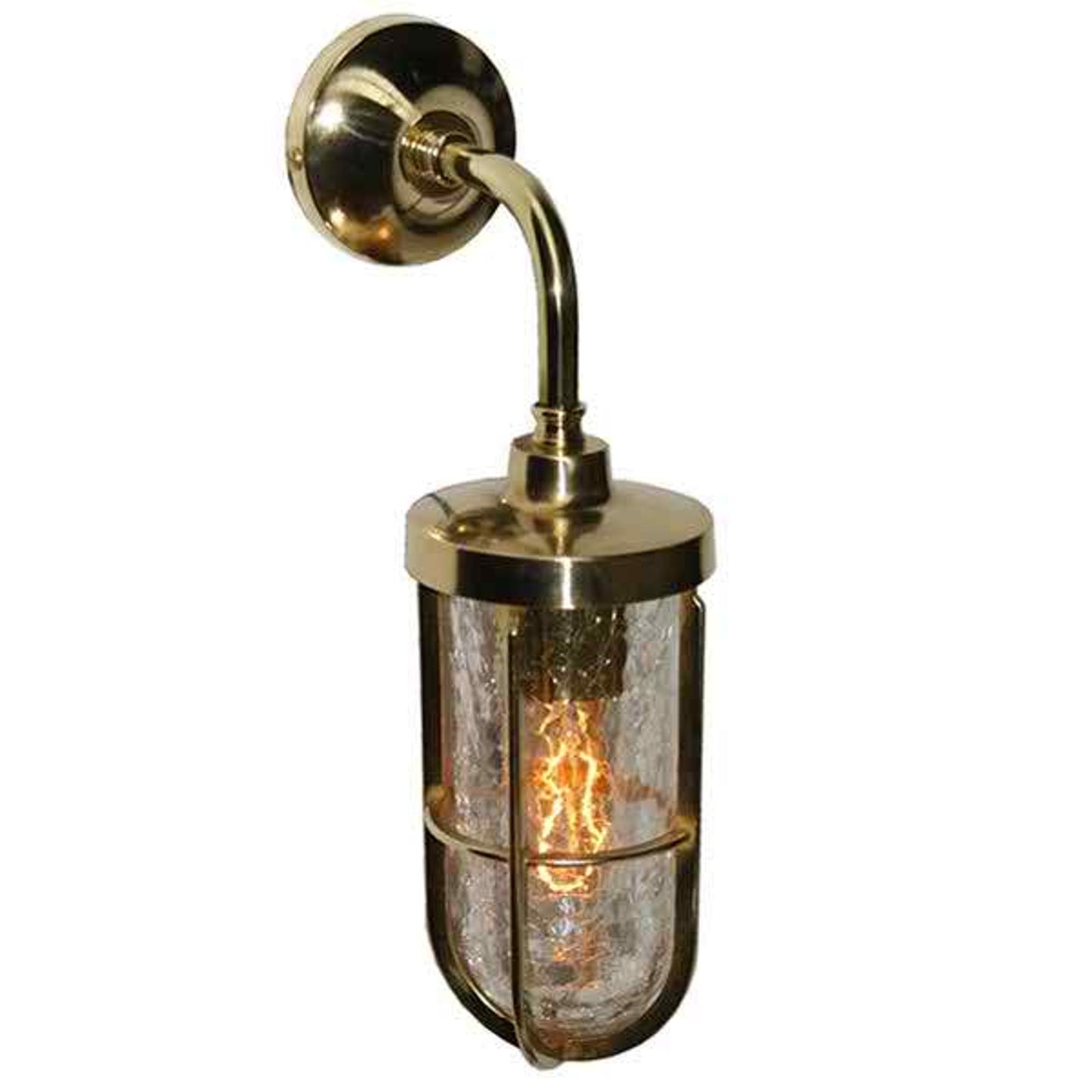 Carac Industrial Well Glass Wall Light IP65