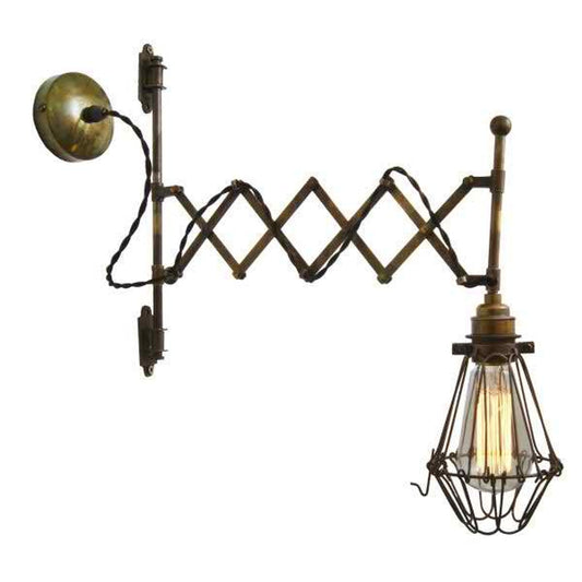 Lonn Adjustable Scissor Cage Wall Light