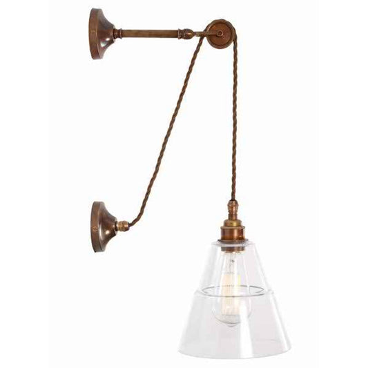 Rigale Coolie Industrial Pulley Wall Light