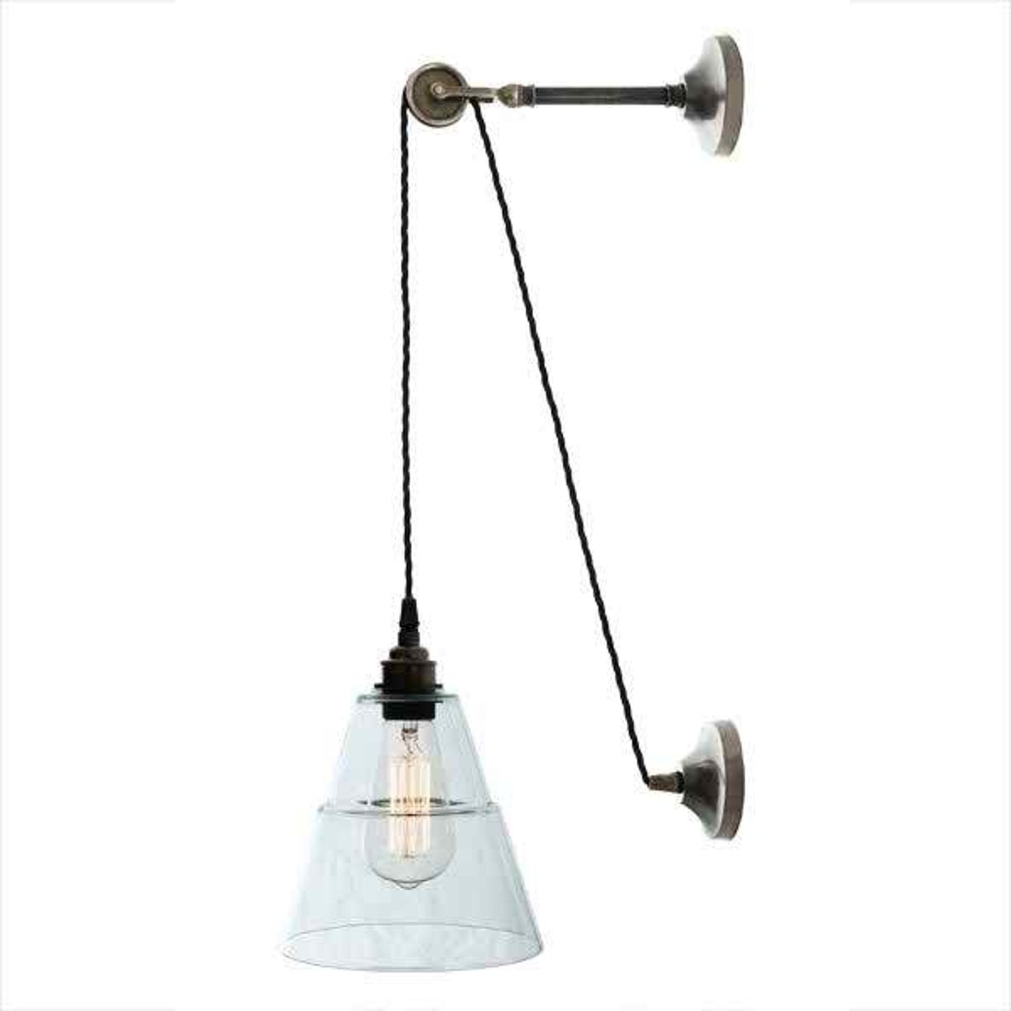 Rigale Coolie Industrial Pulley Wall Light