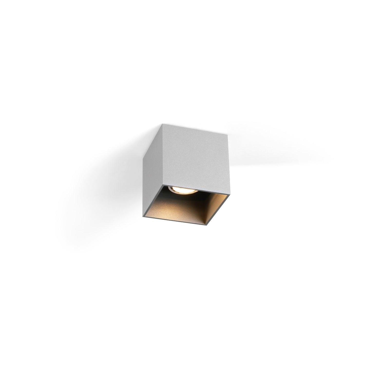 Box 1.0 Aluminium Brushed LED Ceiling Surface with Aluminium Powder Coated