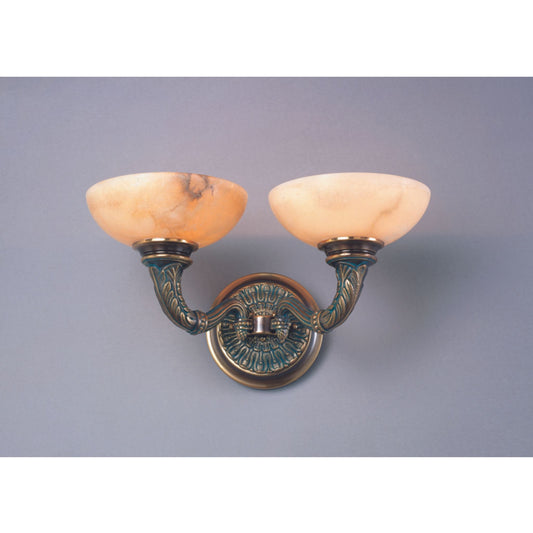 Royal Heritage 2-Light Alabaster Wall Bracket