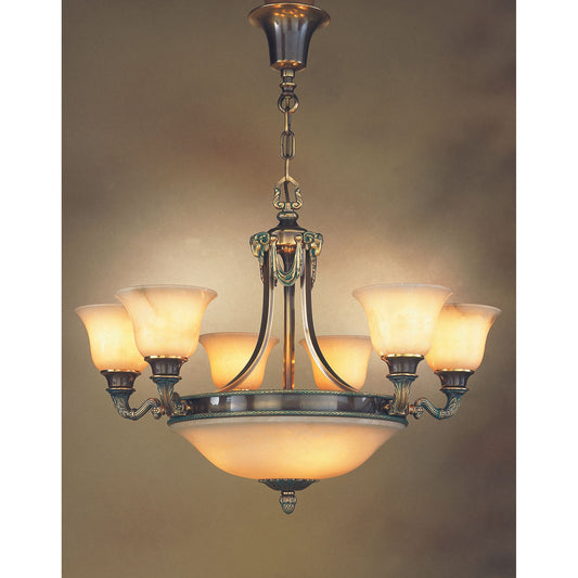 Royal Heritage 9-Light Alabaster Chandelier