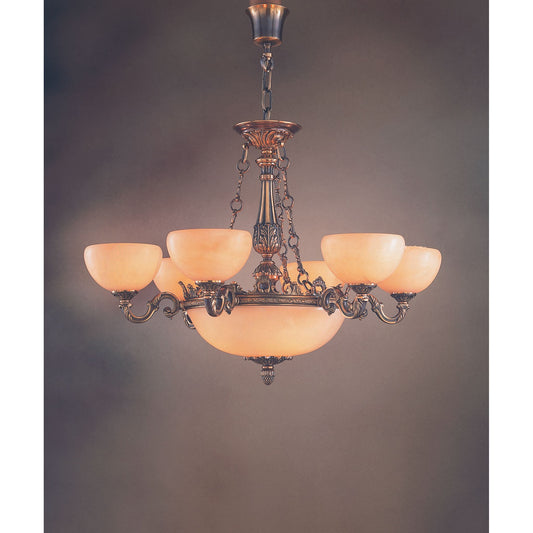 Royal Heritage 9-Light Alabaster Chandelier