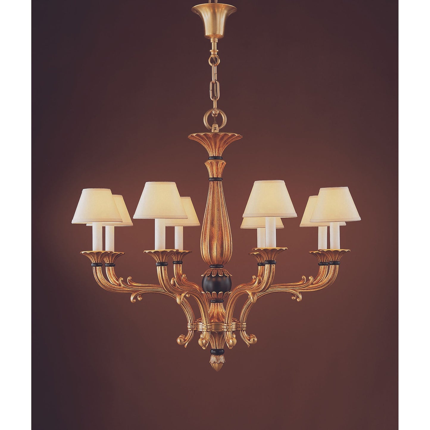 Royal Heritage 8-Light Chandelier with Shade