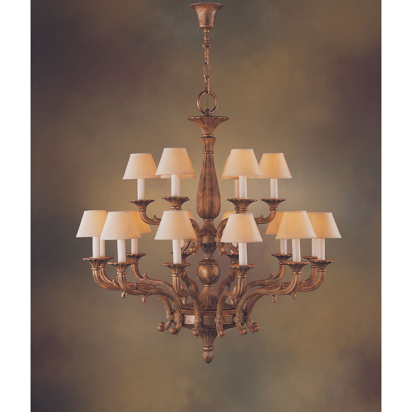 Royal Heritage 18-Light Chandelier with Shade