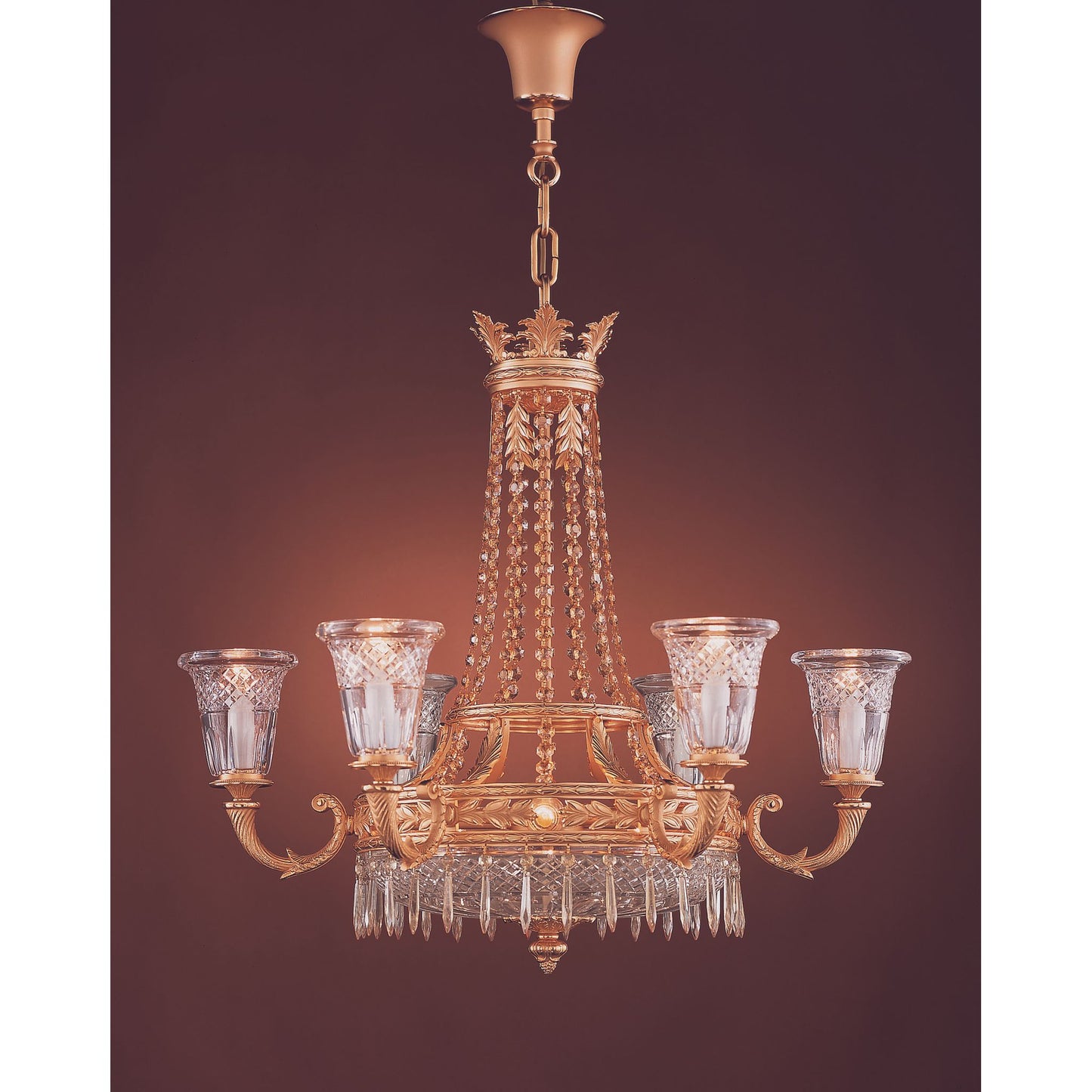 Royal Heritage 9-Light Crystal Chandelier