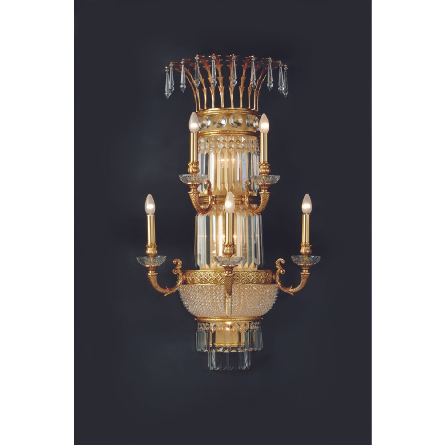 Royal Heritage Scholer Crystal Wall Light