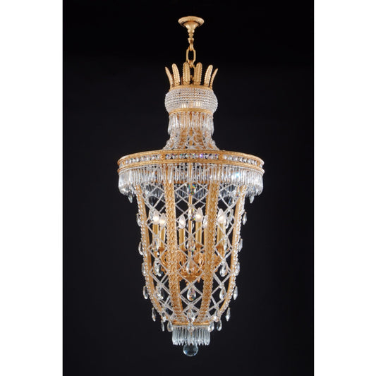 Royal Heritage Ceiling Lantern Pendant with Crystal Lead