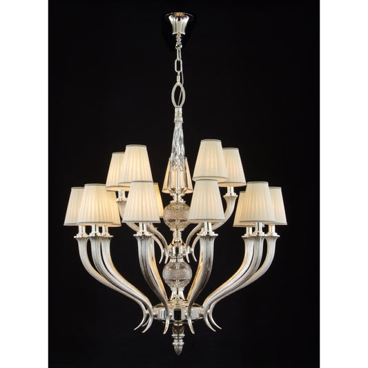 Gallery 15-Light Crystal Glass Chandelier