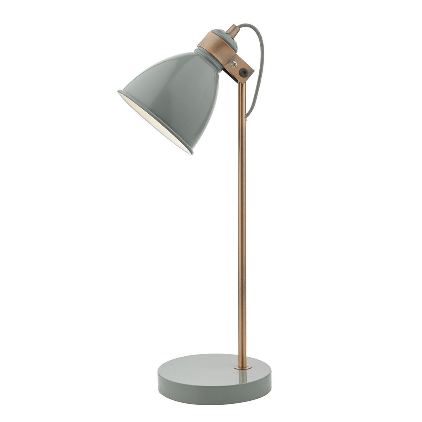 Frederick Gloss Table Lamp with Metal Work