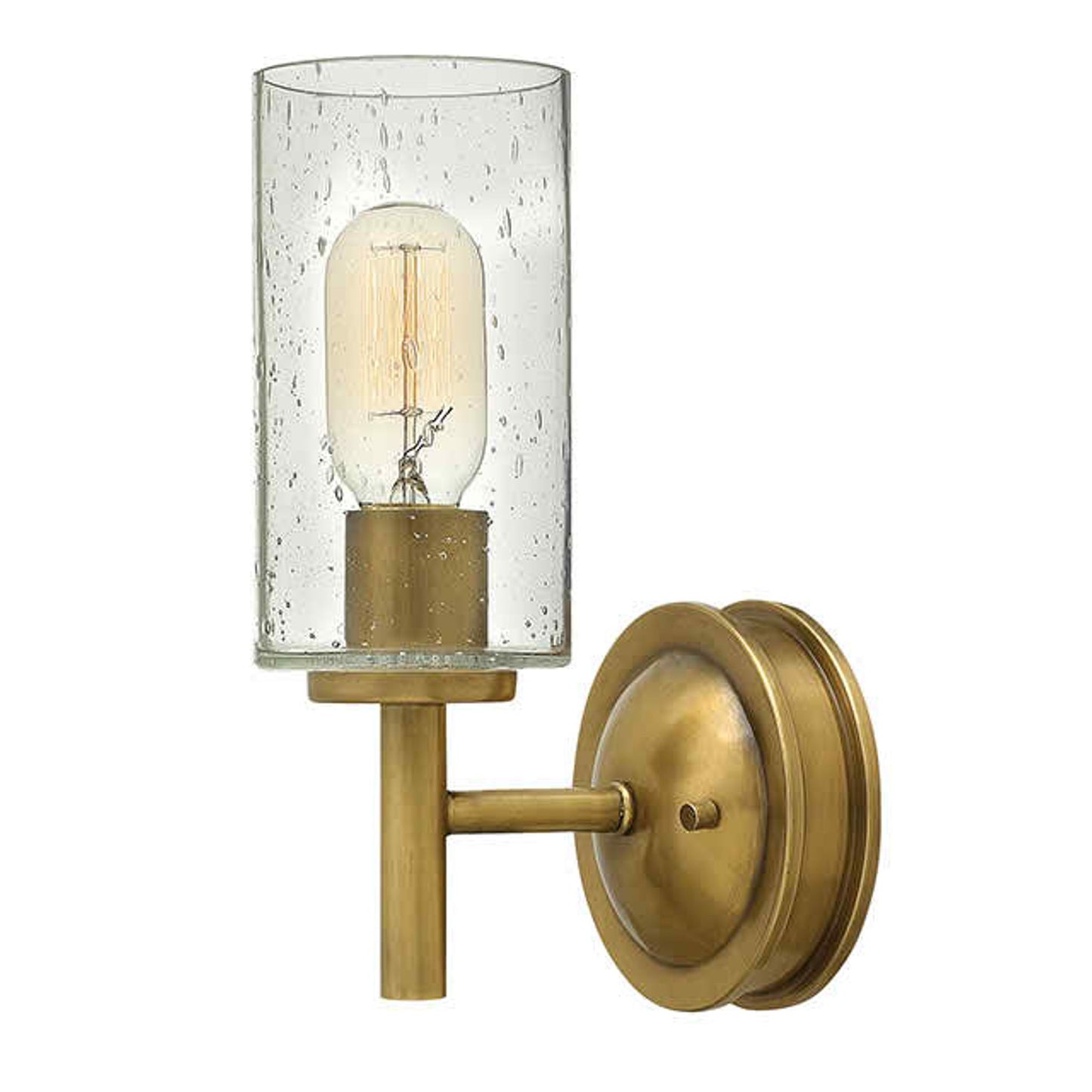 Collier 1lt Wall Light with Glass Shade