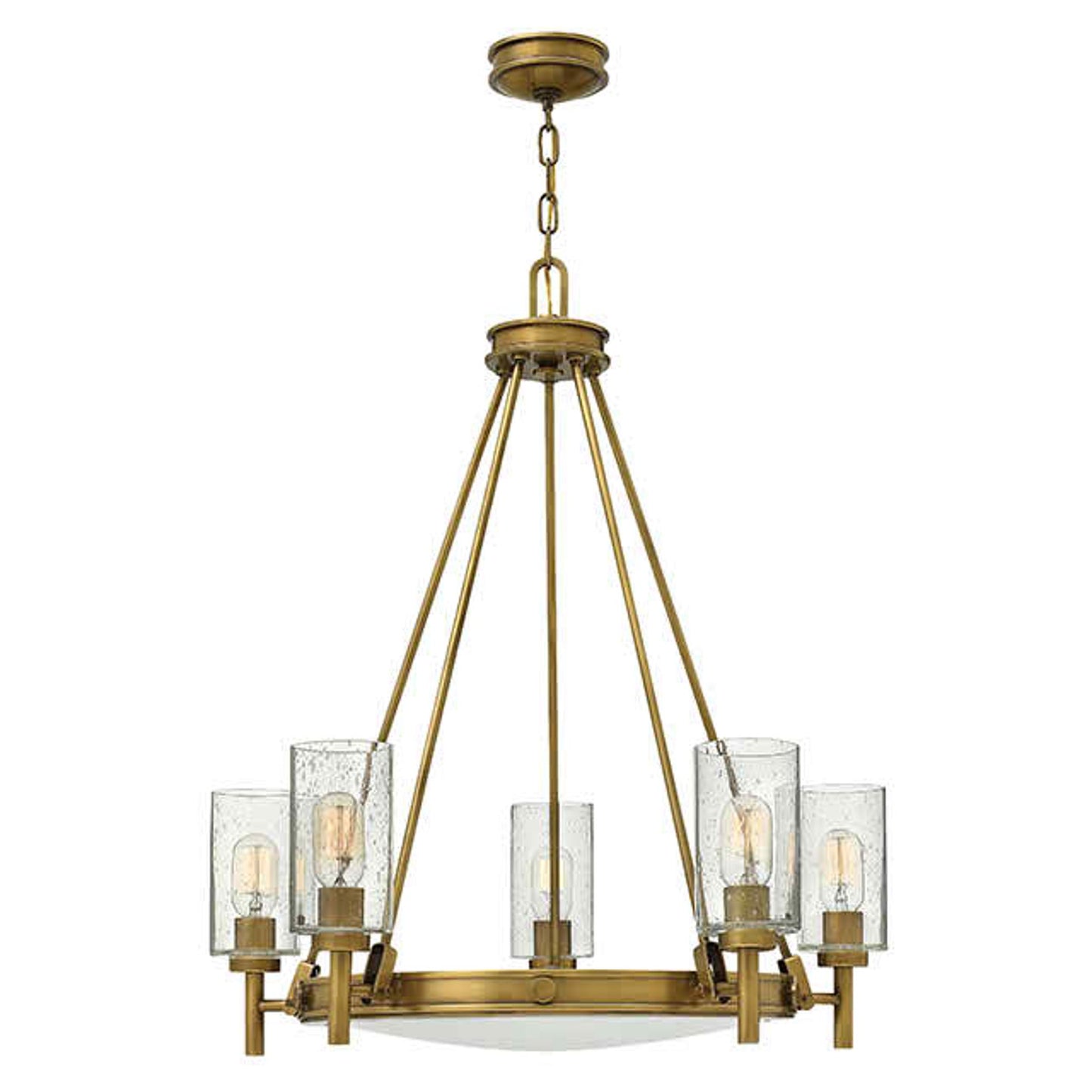 Collier 5lt Chandelier Heritage Brass