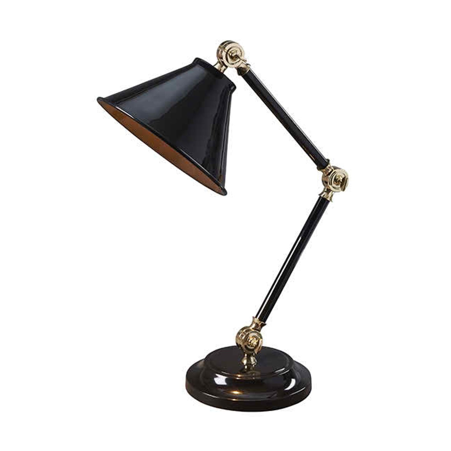 Provence One-Light Element Mini Desk Lamp with Metallic Highlight