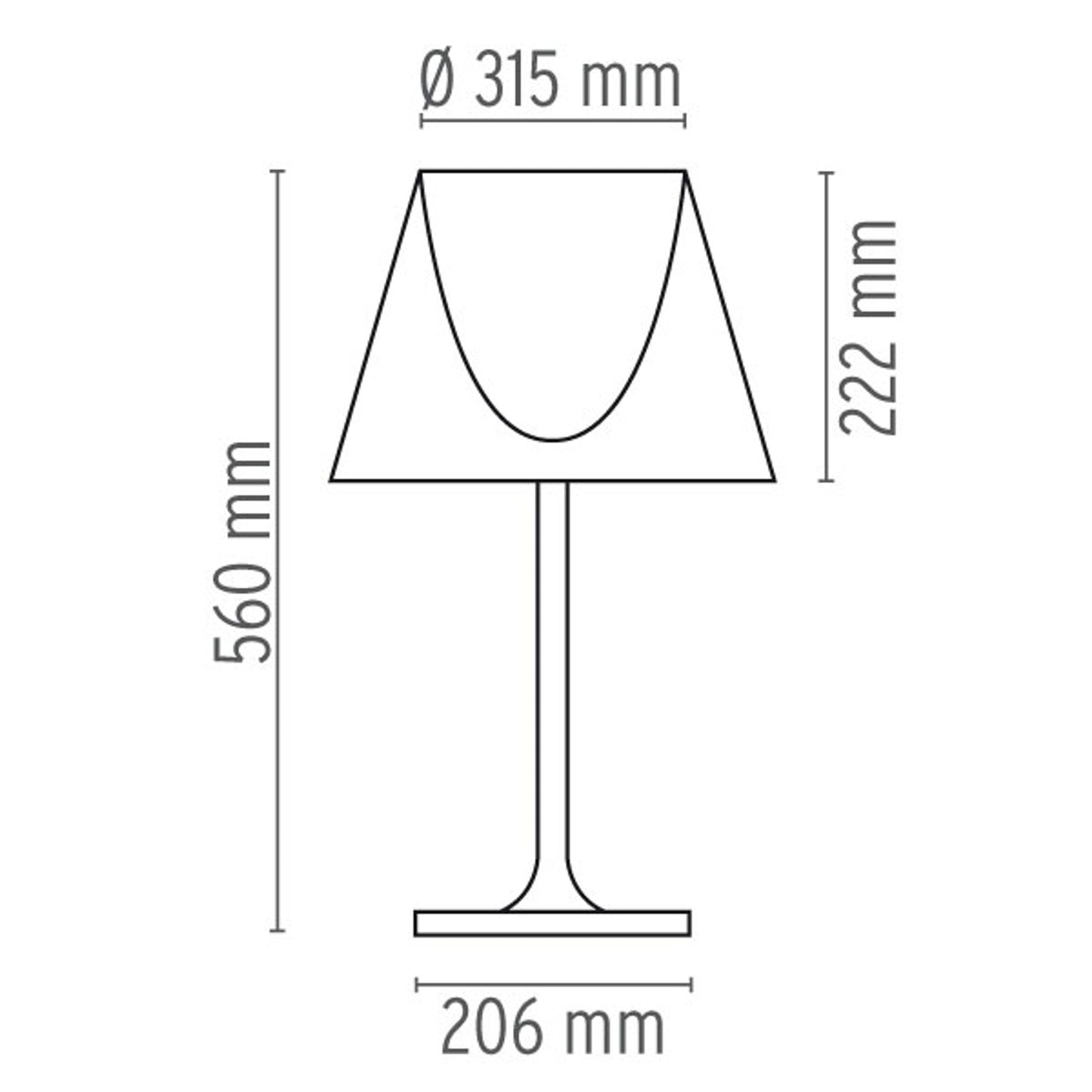 KTribe T1 Dimmer Table Lamp Include Glass Shade